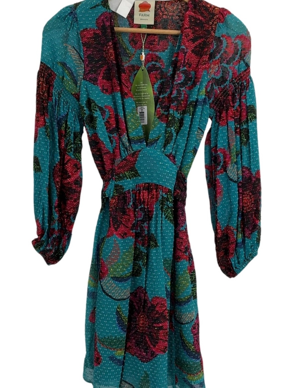 🌺 Farm Rio Floral Cutout Mini Dress – NWT 🌺